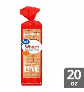 Great Value Wheat Sandwich Bread, 20 oz