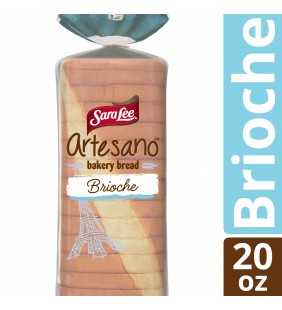 Sara Lee Artesano Brioche Bakery Bread, Soft & Thick Slices, 20 oz