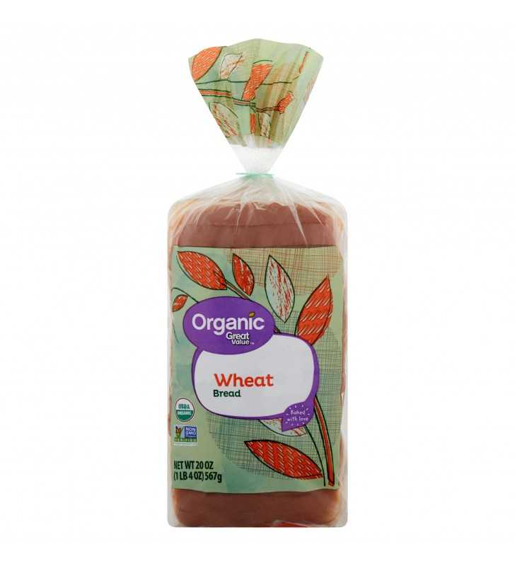 Great Value Organic Wheat Bread, 20 oz