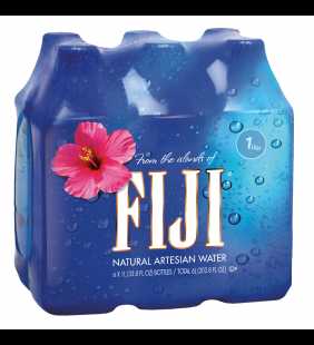 Fiji Natural Artesian Water, 1 L, 6 Count