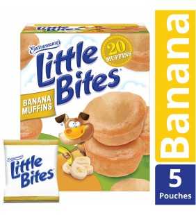 Entenmann's Little Bites Banana Muffins, Made with Real Bananas, 5 pouches