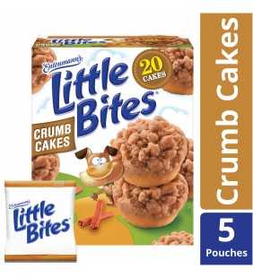 Entenmann's Little Bites Crumb Cakes, Topped with Brown Sugar & Cinnamon Crumbs, 5 count