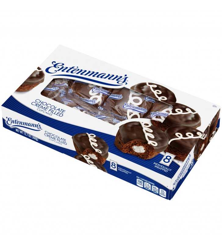 Entenmann's Chocolate Crème Filled Cupcakes, 8 count