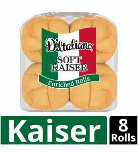 D'Italiano Soft Kaiser Rolls, 8 count, 18 oz