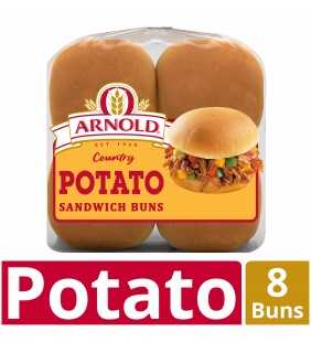 Arnold Country Potato Sandwich Buns, 8 Buns, 16 oz