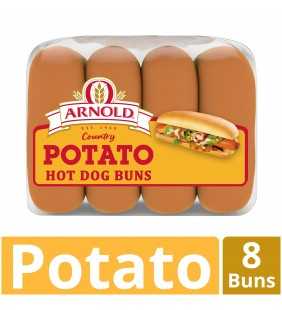 Arnold Country Potato Hot Dog Buns, 8 Buns, 16 oz