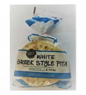 Sam's Choice White Greek Style Pita,16.8oz, 6 count