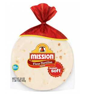 Mission Fajita Flour Tortillas, 20 Count (23 oz.)