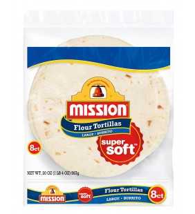 Mission Burrito Flour Tortillas, 8 Count