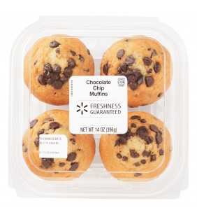 Freshness Guaranteed Chocolate Chip Muffins, 14 oz, 4 Count