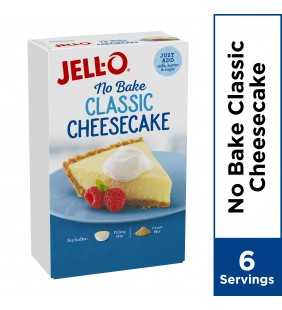Jell-O No Bake Classic Cheesecake Dessert Mix, 11.1 oz Box