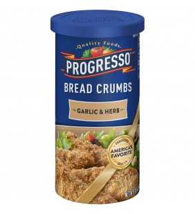 Progresso Garlic and Herb Bread Crumbs, 15 oz Container