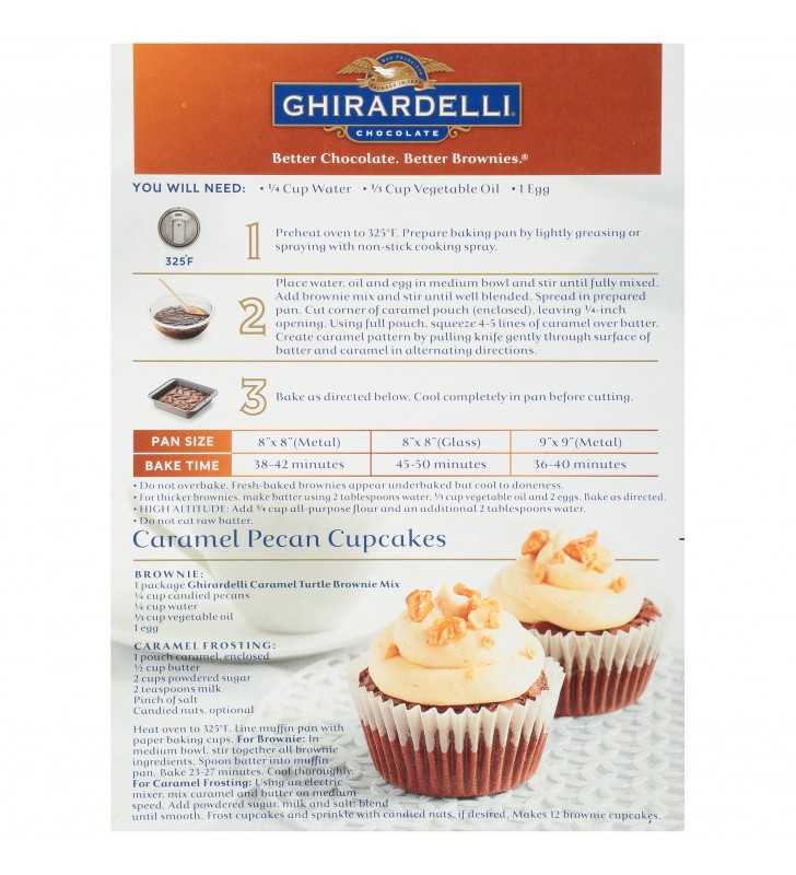 Ghirardelli® Chocolate Caramel Turtle Premium Brownie Mix 18.5 oz. Box