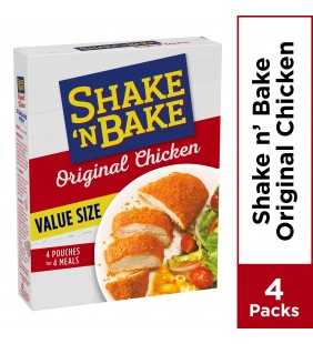 Kraft Shake 'N Bake Original Chicken Seasoned Coating Mix, 4 ct - Pouches, 9.0 oz Box