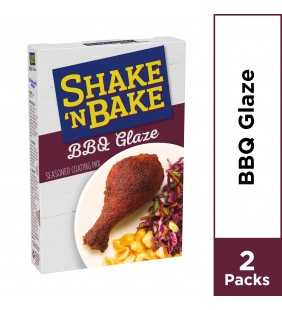 Kraft Shake 'N Bake BBQ Glaze Seasoned Coating Mix, 2 ct - Pouches, 6.0 oz Box