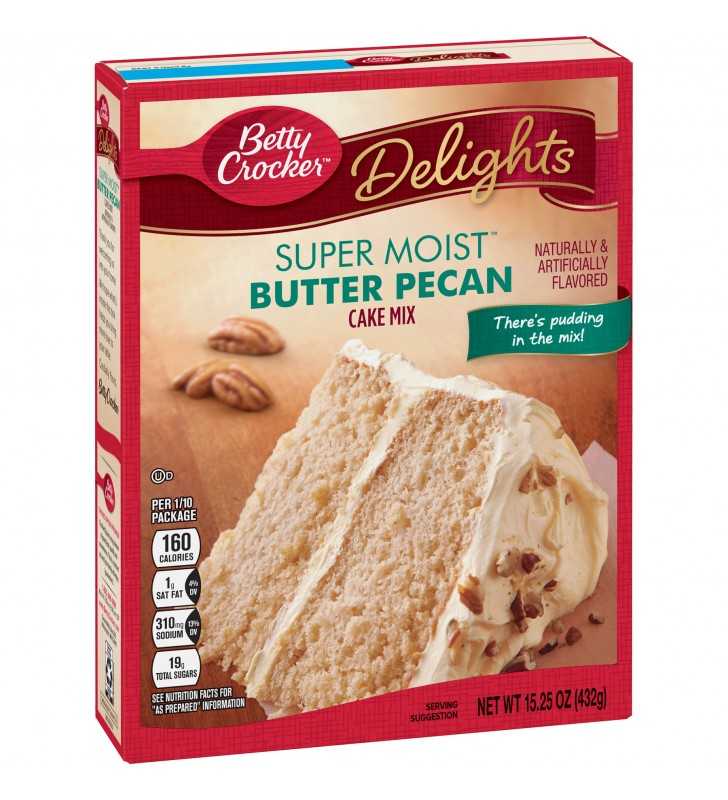 Betty Crocker Super Moist Butter Pecan Cake Mix, 15.25 oz