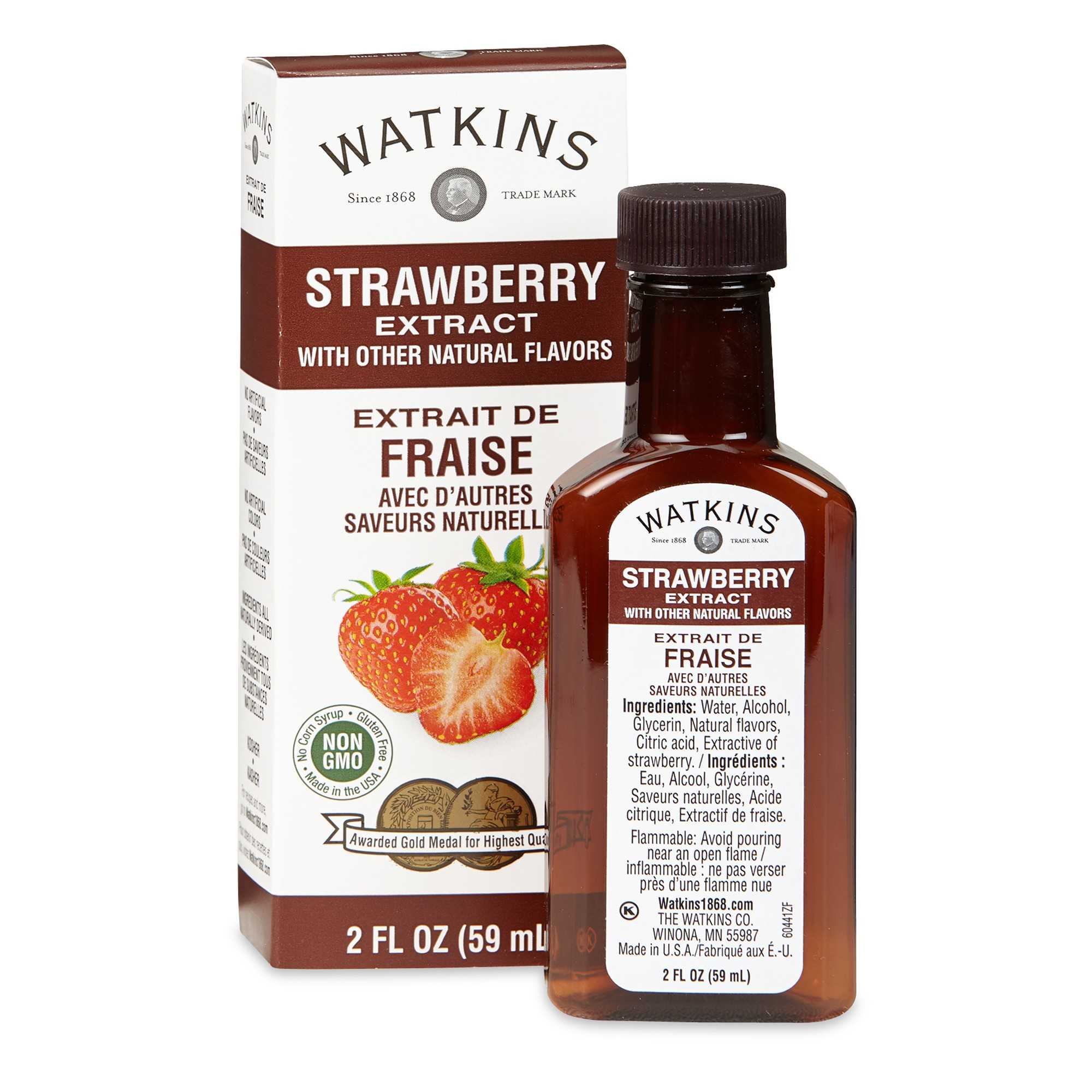 Watkins Strawberry Extract 2 fl. oz.