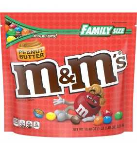 M&M'S, Peanut Butter Chocolate Candies, 18.4 Oz Bag