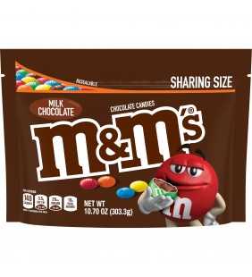 M&M''S Milk Chocolate Candy Sharing Size, 10.7 Ounce Bag'