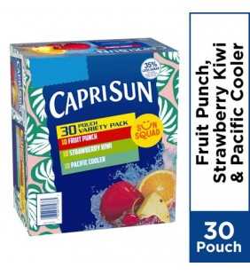 Capri Sun Flavored Juice Drink Blend with other natural flavors Variety Pack, 30 ct. Box