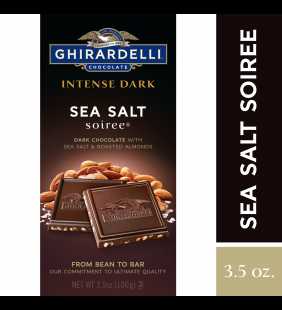 Ghirardelli Intense Dark Chocolate Bar - Sea Salt Soiree – 3.5 oz.