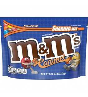 M&M's, Caramel Chocolate Candy, Sharing Size, 9.6 Ounce