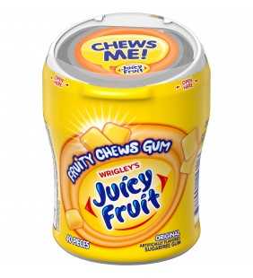 Juicy Fruit Fruity Chews Original Sugar Free Gum, 40 Piece Pack