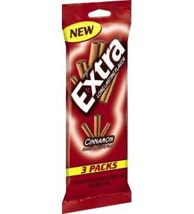 Extra Cinnamon Chewing Gum, 15 Stick Pack, 3 Count