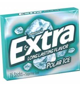 Extra Polar Ice Sugar Free Gum, 15 Stick Single Pack