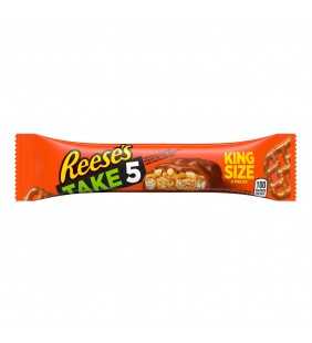 Reese's Take5, Pretzels, Chocolate, Caramel, King Size Candy Bar, 2.25 Oz