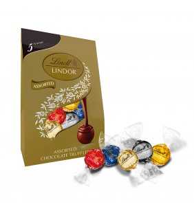 Lindt Lindor 5 Flavors Assorted Chocolate Candy Truffles, 15.2 oz Bag