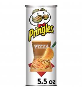 Pringles, Potato Crisps Chips, Pizza Flavored, 5.5 Oz