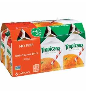 Tropicana Pure Premium, No Pulp 100% Orange Juice, 8 Fl. Oz., 6 Count