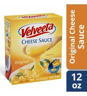 Velveeta Original Cheese Sauce, 3 ct - Pouches, 12.0 oz Box