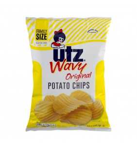 Utz Wavy Original Potato Chips Family Size, 9.5 Oz.