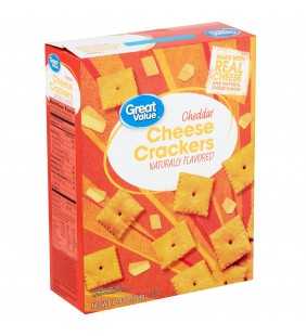 Great Value Cheddar Cheese Crackers, 12.4 oz