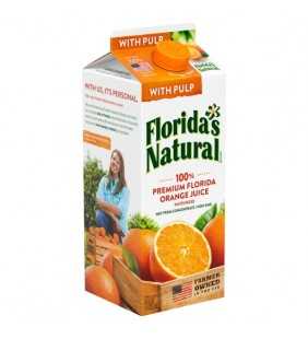 Florida's Natural With Pulp 100% Premium Orange Juice, 52 oz