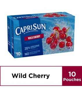 Capri Sun Wild Cherry Flavored Juice Drink Blend, 10 ct - Pouches, 60.0 fl oz Box