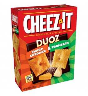 Cheez-It, Baked Snack Cheese Crackers, Sharp Cheddar & Parmesan, 12.4 Oz