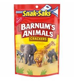 Barnum's Original Animal Crackers, 8 oz Snak-Sak