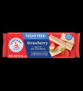 Voortman Sugar-Free Strawberry Wafer Cookies, 9 Oz.