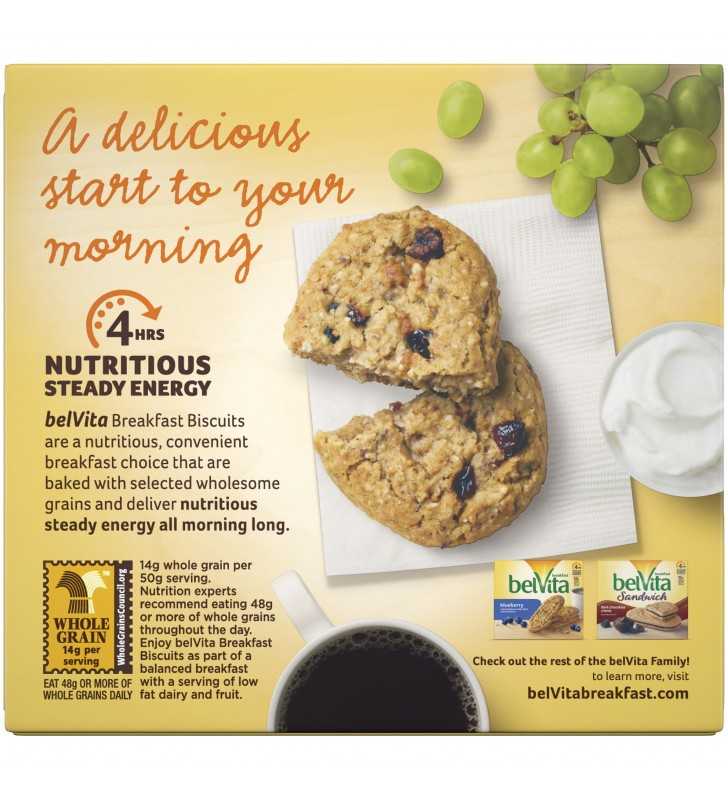 belVita Soft Baked Mixed Berry Breakfast Biscuits, 5 Packs (1 Biscuit Per Pack)