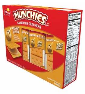 HI Munchies Peanut Butter Sandwich Crackers, 1.42 Oz., 8 Count