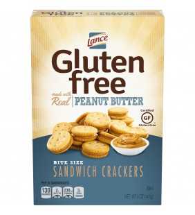 Lance Gluten Free Peanut Butter Bite Sized Sandwich Crackers, 5 Oz