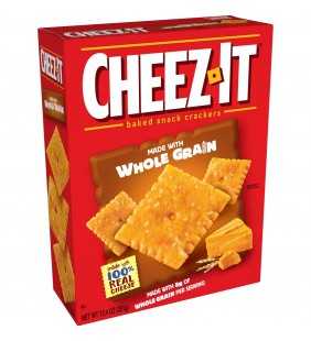 Cheez-It, Baked Snack Cheese Crackers, Made with Whole Grain,12.4 Oz