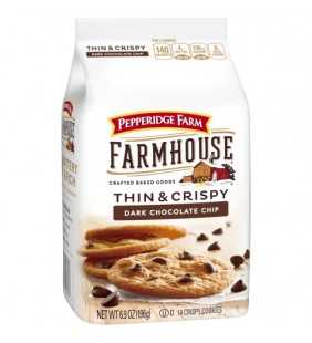 Pepperidge Farm Farmhouse Thin & Crispy Dark Chocolate Chip Cookies, 6.9 oz. Bag