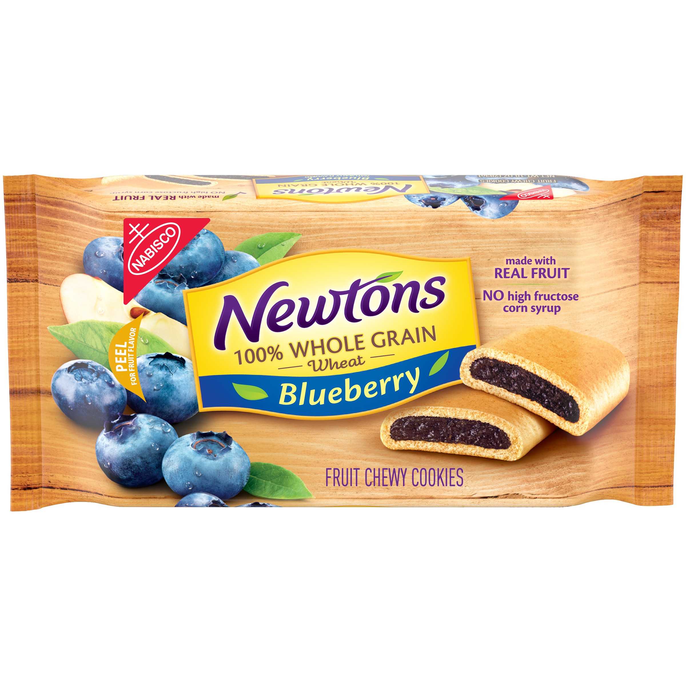 Newtons Blueberry 100% Whole Grain Fruit Chewy Cookies, 10z package