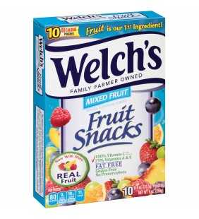 Welch's Mixed Fruit Snacks Pouches, 0.9 Oz., 10 Count