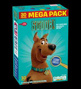 Scooby Doo Fruit Snacks, Mega Pack, 30 ct, 0.8 oz