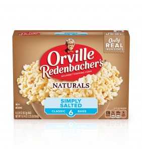 Orville Redenbachers Naturals Simply Salted Popcorn 3.29 Oz 6 Ct